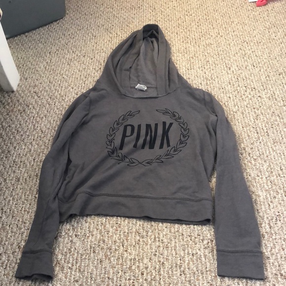 PINK Victoria's Secret Tops - Victoria’s Secret pink Gray sweatshirt